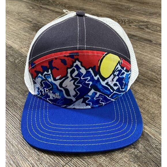 Art 4 All Other - New Abby Paffrath Art 4 All Mountain Sunset Trucker Hat Adj. Mesh Snap Back Cap